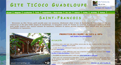 Desktop Screenshot of gite-ticoco-guadeloupe.com