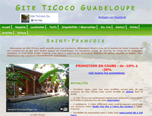 Tablet Screenshot of gite-ticoco-guadeloupe.com